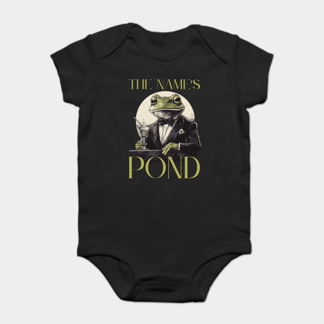 The Name's Pond - Movie Pun & Parody Baby Bodysuit by TuncGK